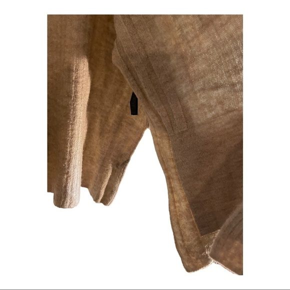 topshop  oversized tan open front sweater - Picture 6 of 10